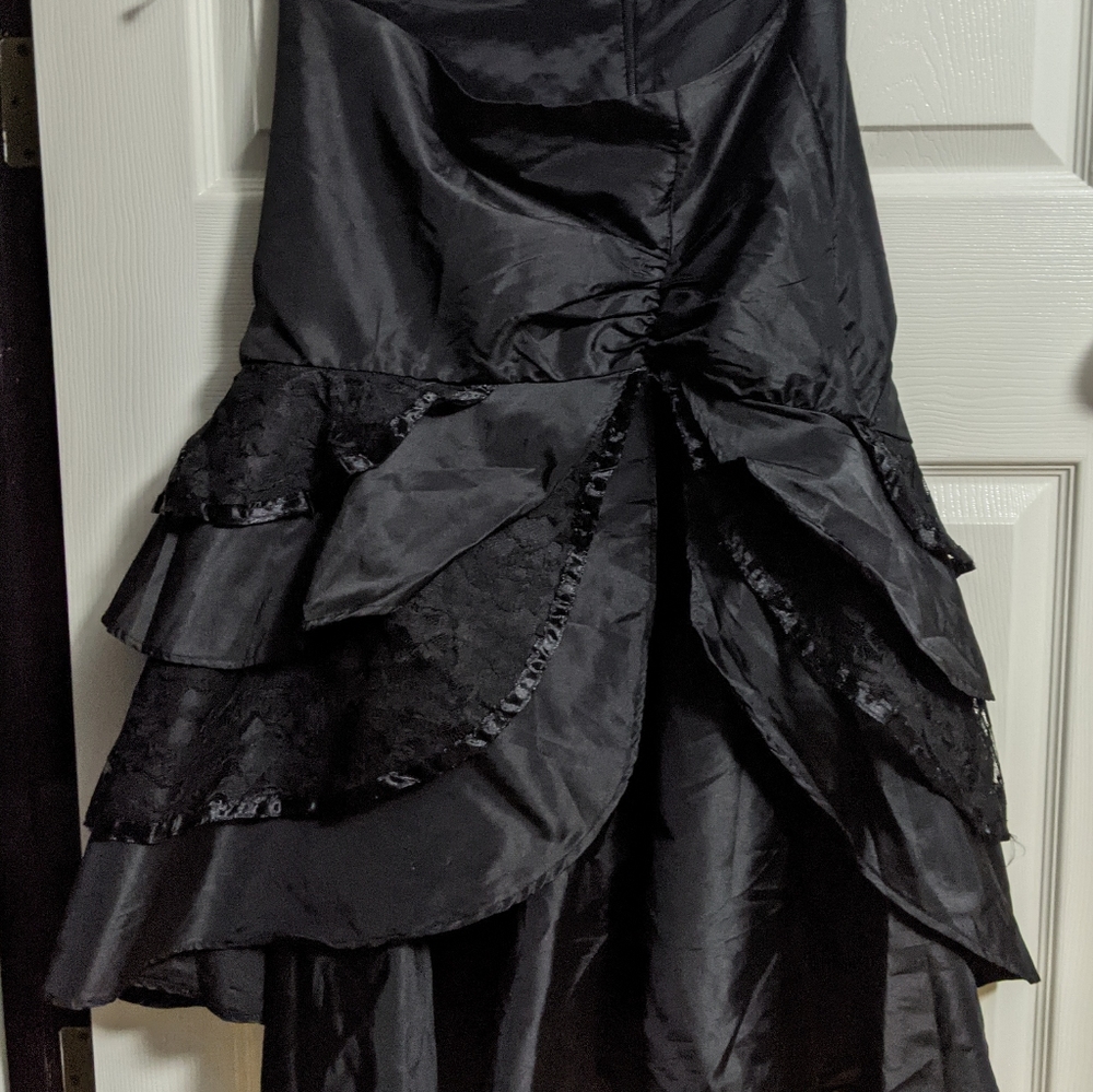 Burleska Gothic Layered Split-front Skirt